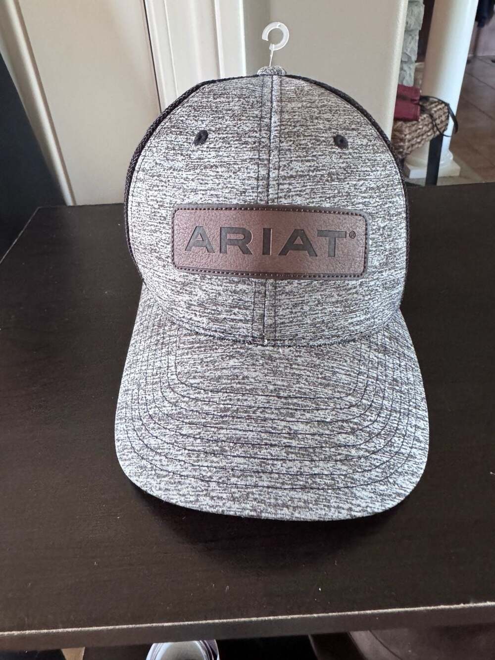 Ariat Gray & Black Mesh Trucker Hat – S/M